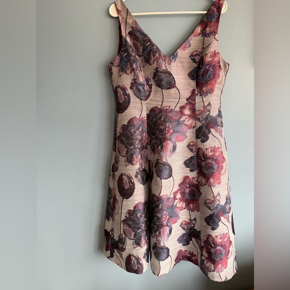 Adrianna Papell Dresses & Skirts - Adrianna Papell Satin Lined Dress in Deep Berry Size 12